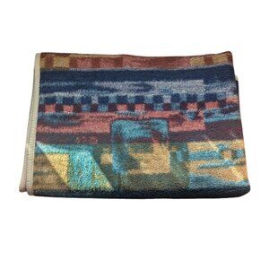Biederlack Southwestern Style Blanket Reversible Fleece Native Inspired Abstract